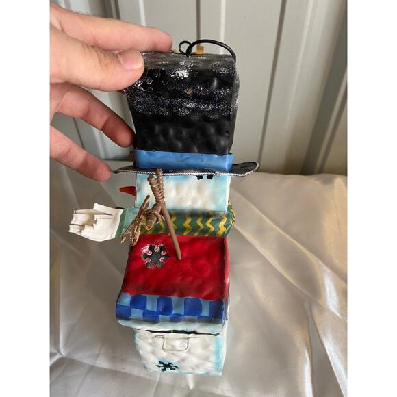 Snowman candle holder - Picture 3 of 6